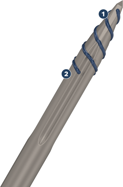 Long Life chiselling concrete